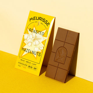 Milk Chocolate with Roasted Hazelnuts 39% Bio-Schokolade