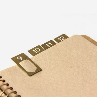Brass Number Clips