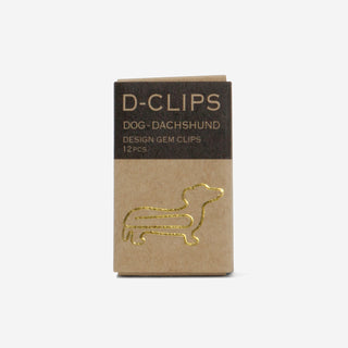Dog Dachshund - D-Clips Mini Paper Clips