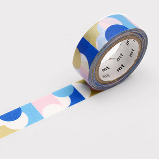 Half Circle Pink Blue Masking Tape