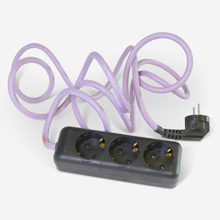 Multiple plug with textile cable – Fair Orchid