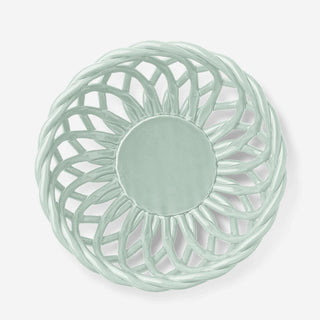 Sicilia Ceramic Basket Large Light Mint