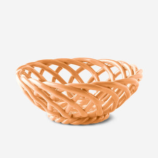Sicilia Ceramic Basket Small Orange