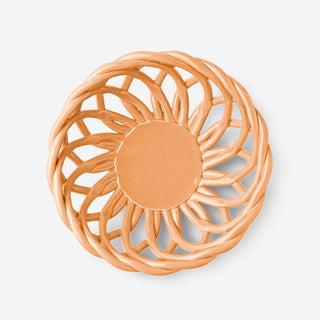 Sicilia Ceramic Basket Small Orange