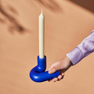 Templo Candle Holder Dark Blue – Candle holder