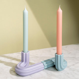 Templo Candle Holder Light Blue – Candle holder