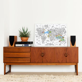 Riesenposter zum Ausmalen Atlas