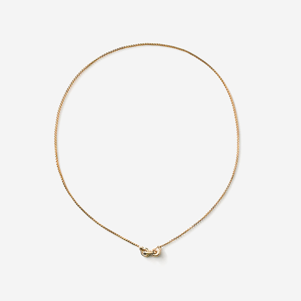 Ample Clasp Necklace Small – 14k gold plated - Main Image