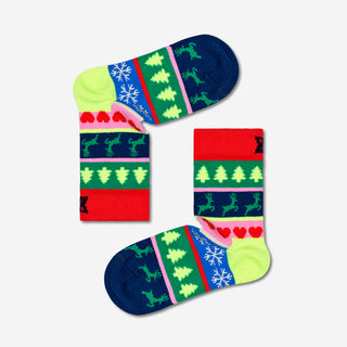 Kids Christmas Stripe Socken