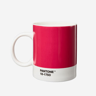 Pantone™ Color of the Year 2023 Viva Magenta 18-1750 Porzellan-Tasse in Geschenkbox