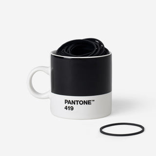 Pantone™ Black 419 Espresso-Tasse aus Porzellan