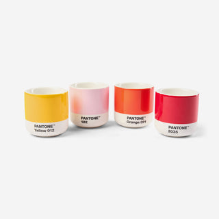 Pantone™ Orange 021 Macchiato Porzellan-Thermobecher 100ml