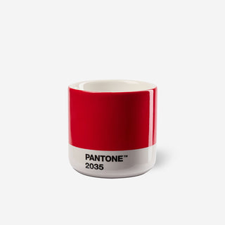 Pantone™ Red 2035 Macchiato Porzellan-Thermobecher 100ml