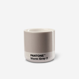 Pantone™ Warm Gray 2 Macchiato Porzellan-Thermobecher 100ml