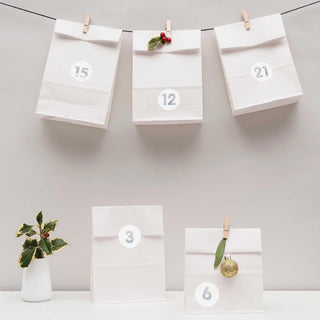 Adventskalender-Set Weiss