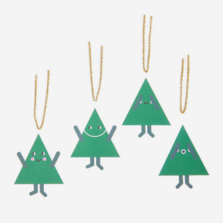 Geschenkanhänger Merry Christmas Tannen – Set
