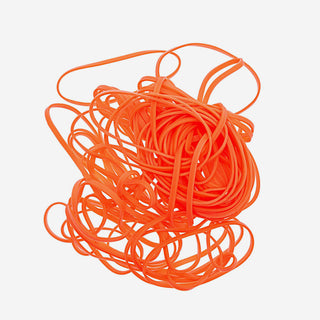 Rubber bands neon orange
