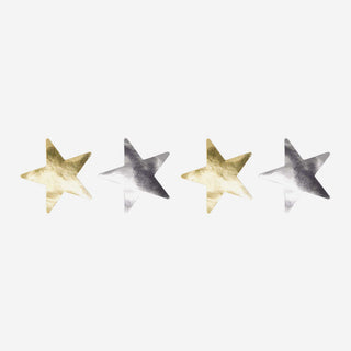 Sticker Sterne Gold Silber  – 120 Stk