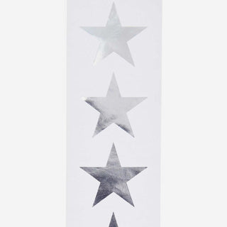 Sticker Sterne Silber – 120 Stk