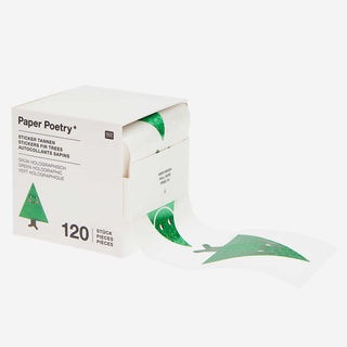 Sticker Merry Christmas Tannen – 120 Stk