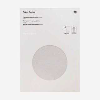 Tracing Paper Dots Silver