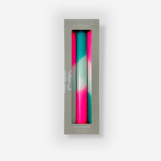 Dip Dye Neon Peppermint Clouds – Set mit 3 Kerzen