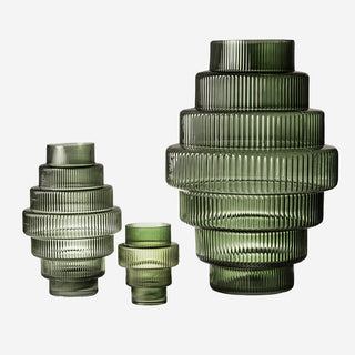 Vase Steps Green Large
