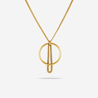 Connect necklace - silver 925 gold plated