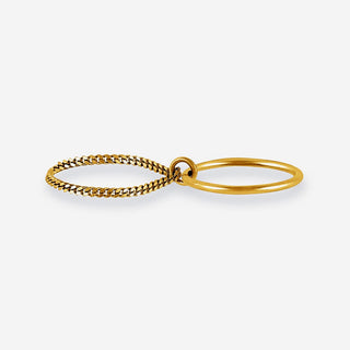 Connect Ring - Silber 925 vergoldet