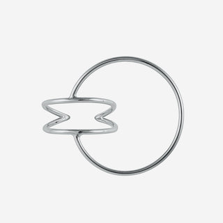 Lunar Ring Extended - Silver 925 white rhodium plated