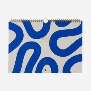 Family Planner 2026 Flow Blue