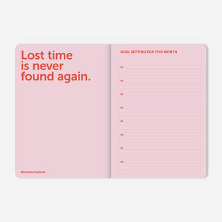 Spiral Organiser 2026 - Pink Red