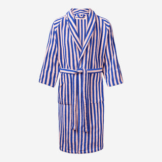 Naram Bath Robe Dazzling Blue & Rose