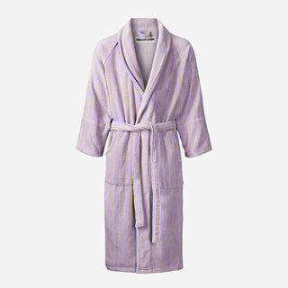 Naram Bath Robe Lilac & Neon Yellow