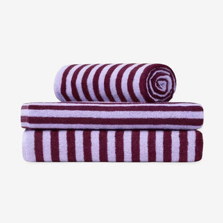 Naram Towel Wine & Lavender Blue