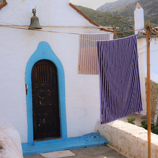 Naram Towel Wine & Lavender Blue