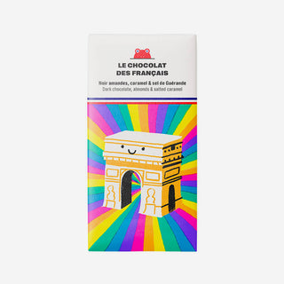 Arc de Triomphe 71% Dark Bio-Schokolade mit Mandeln, Karamell und Salz