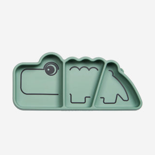 Stick&Stay Teller Croco Grün