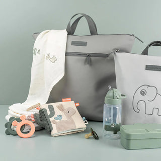 Trinkflasche mit Strohhalm Croco Grün 350 ml