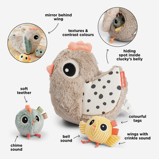 Versteckspiel Clucky Sand