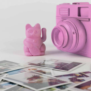 Lucky Cat Solar Hot Pink