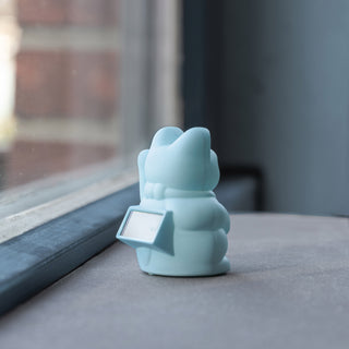 Lucky Cat Solar Light Blue