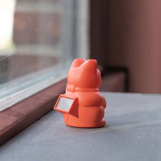 Lucky Cat Solar Neon Orange