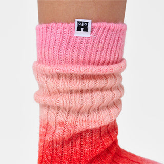 Gradient Socken - Red Pink