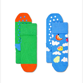 Kids Cloudy Fruit Anti-Slip Socken 2-Pack