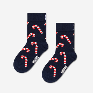 Kids Candy Cane Socken - Dark Blue