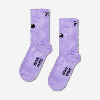 Kids Eye See You Fluffy Socken - Lilac