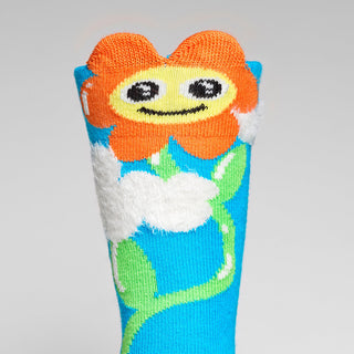 Kids Growing Flower Knee High Socken