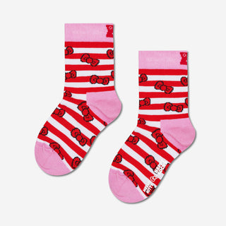 Kids Hello Kitty Stripes & Bows Socken