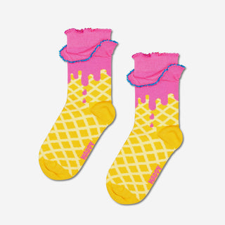 Kids Ice Cream Socken - Yellow